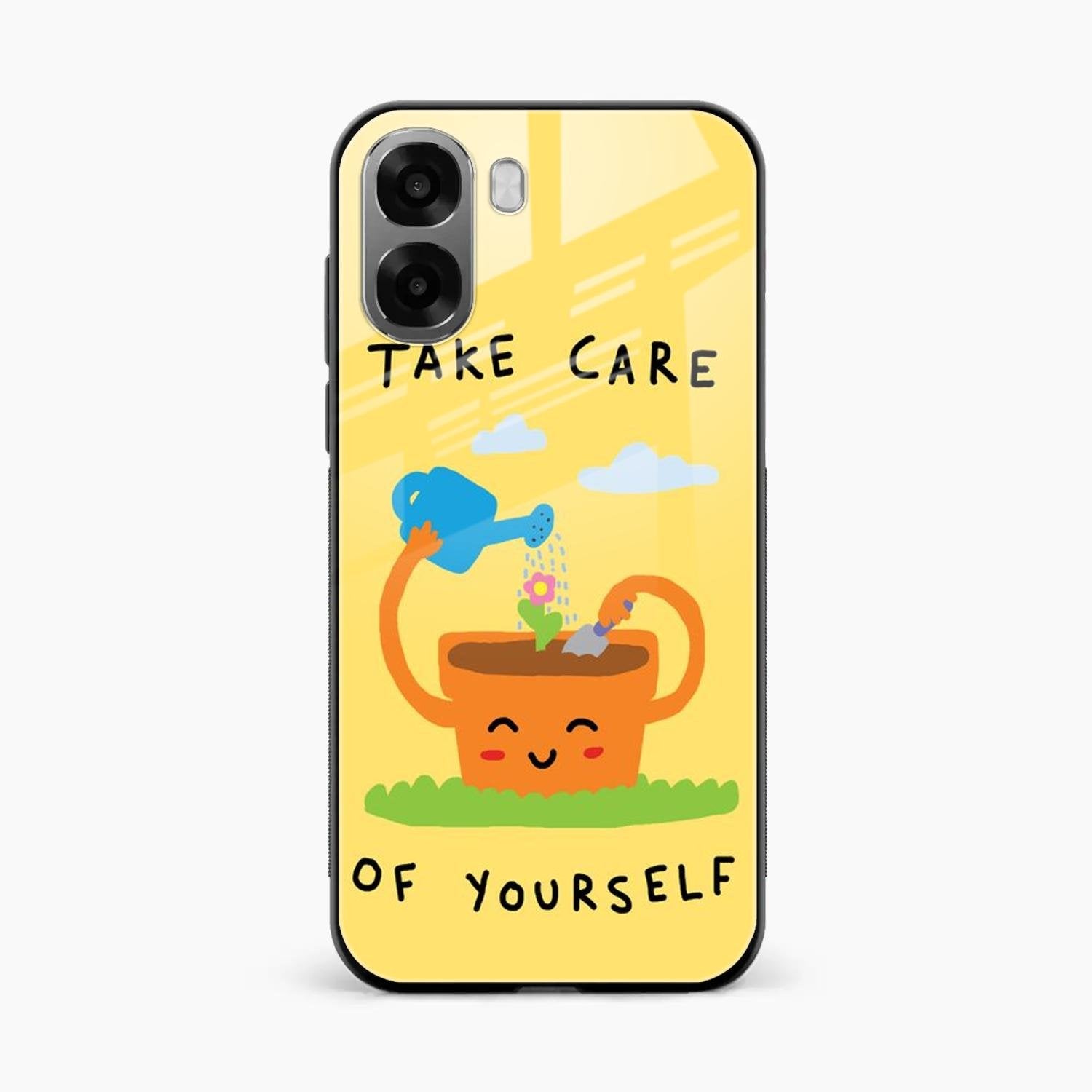 Take Care Glossy Metal Case Cover For Oppo A6X 5G