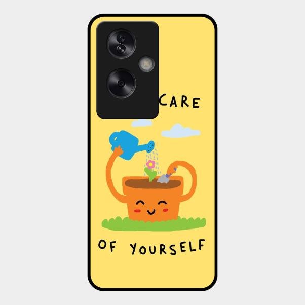 Take Care Glossy Metal Case Cover For Oppo A79 5G