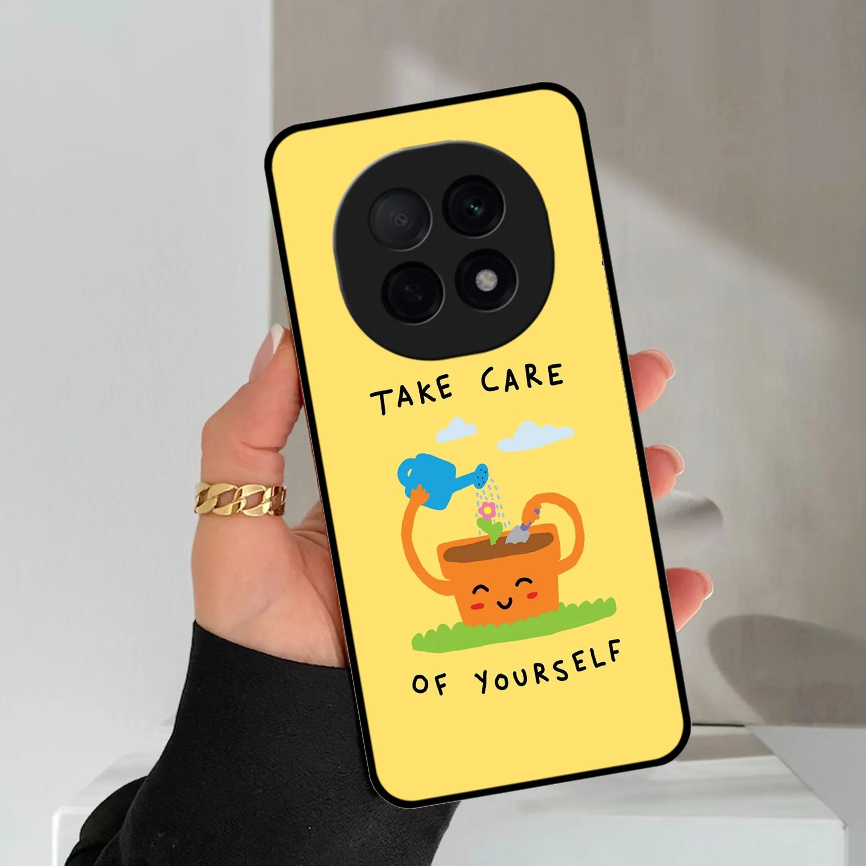 Take Care Glossy Metal Case Cover For Oppo - ShopOnCliQ