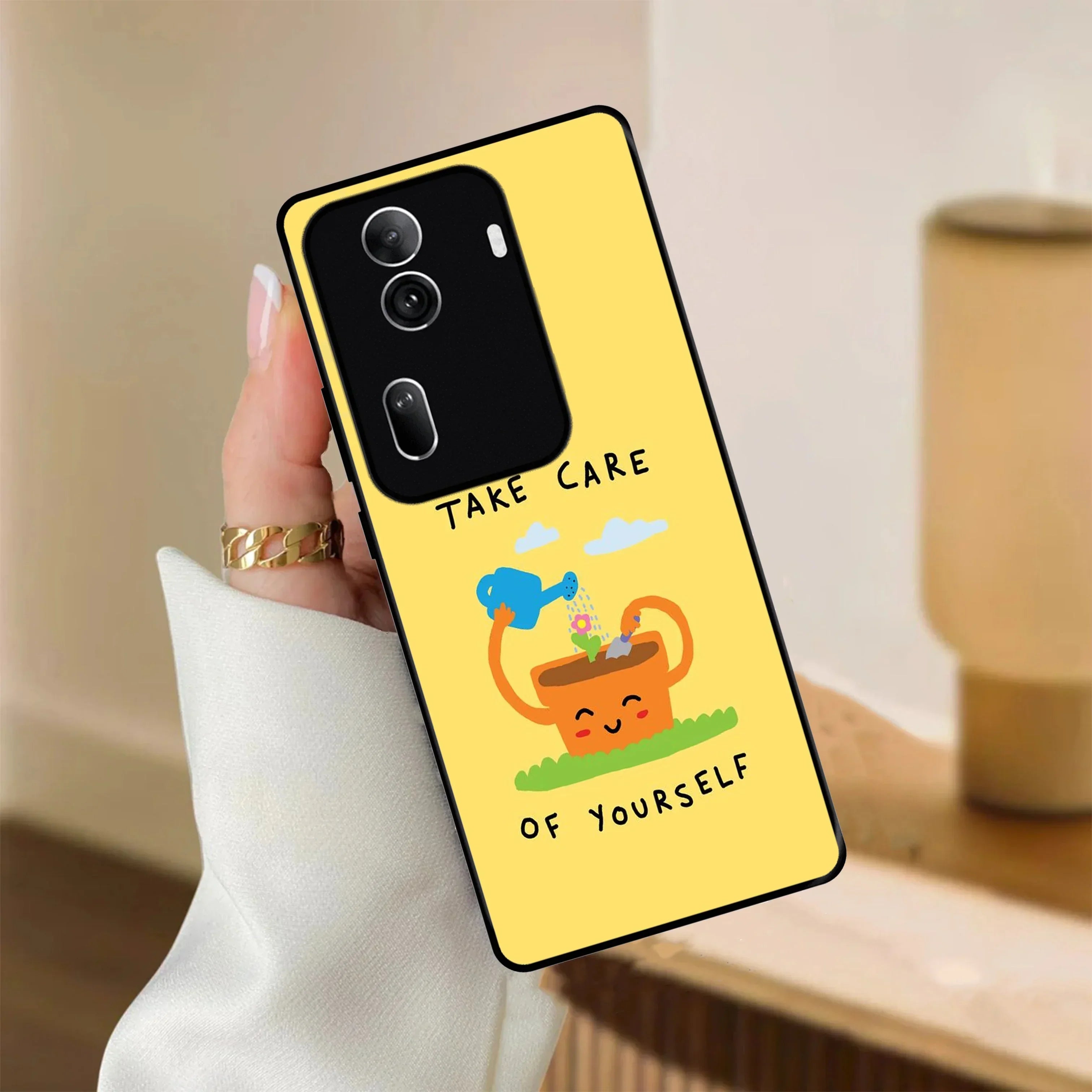 Take Care Glossy Metal Case Cover For Oppo - ShopOnCliQ