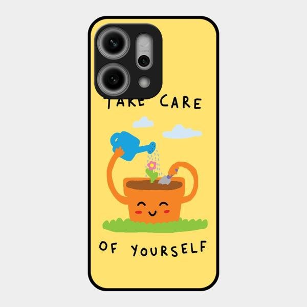 Take Care Glossy Metal Case Cover For Oppo Reno 14 Pro 5G