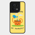 Take Care Glossy Metal Case Cover For Oppo Reno 8 5G