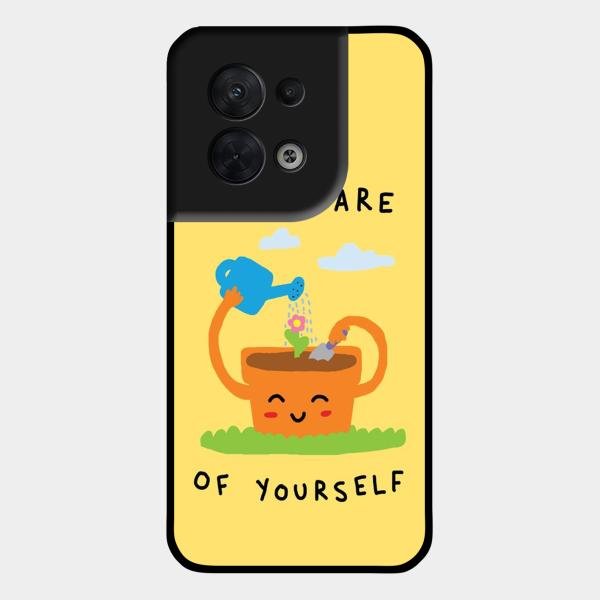 Take Care Glossy Metal Case Cover For Oppo Reno 8 5G