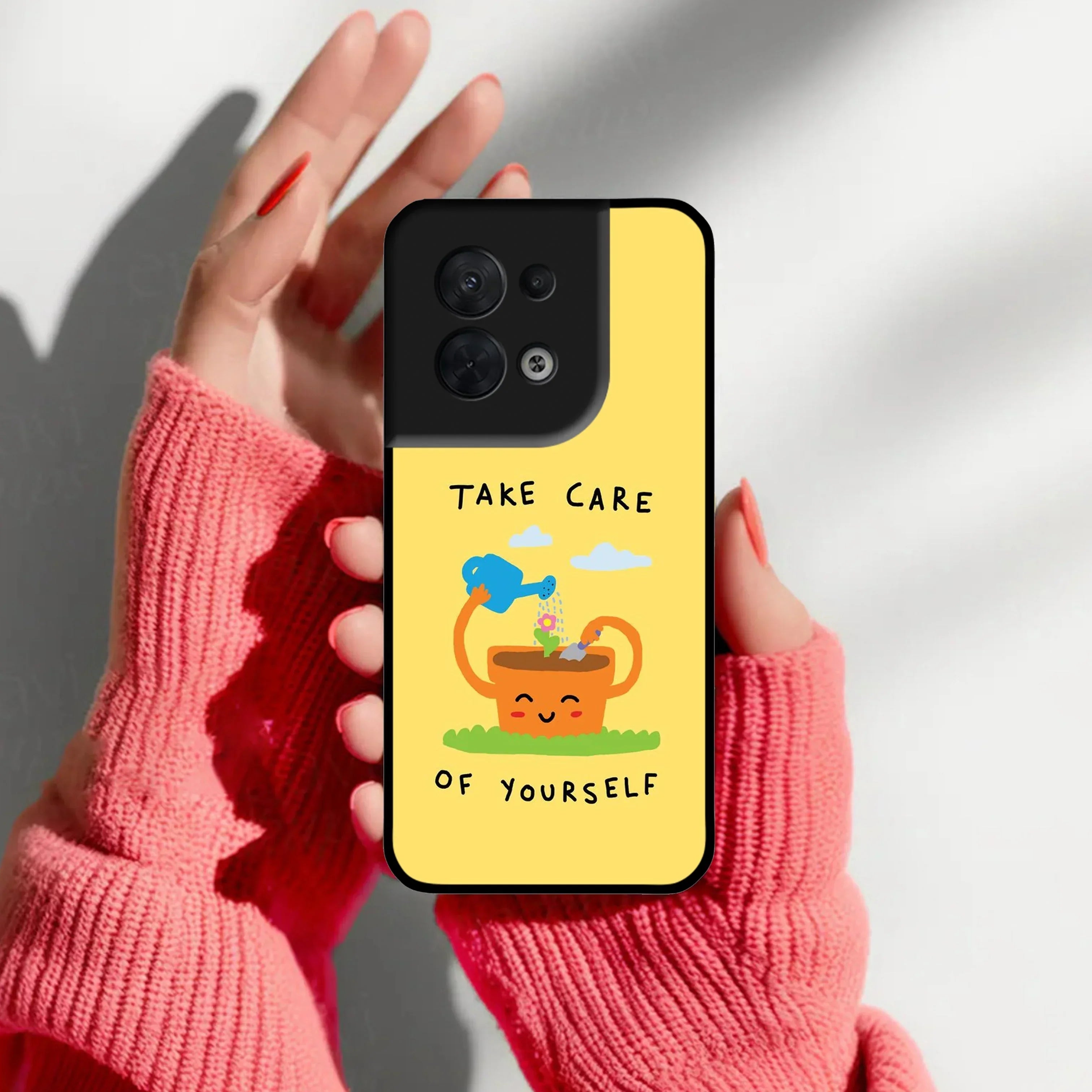 Take Care Glossy Metal Case Cover For Oppo - ShopOnCliQ