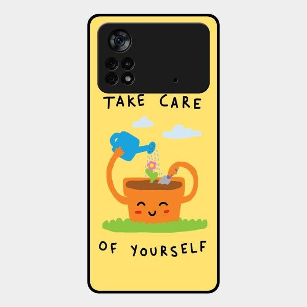 Take Care Glossy Metal Case Cover For Poco X4 Pro 5G