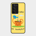 Take Care Glossy Metal Case Cover For Realme 14X 5G