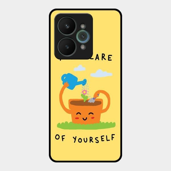 Take Care Glossy Metal Case Cover For Realme 15 5G