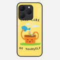 Take Care Glossy Metal Case Cover For Realme 15T 5G