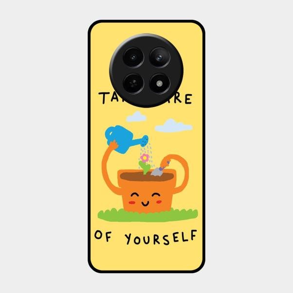 Take Care Glossy Metal Case Cover For Realme C65 5G