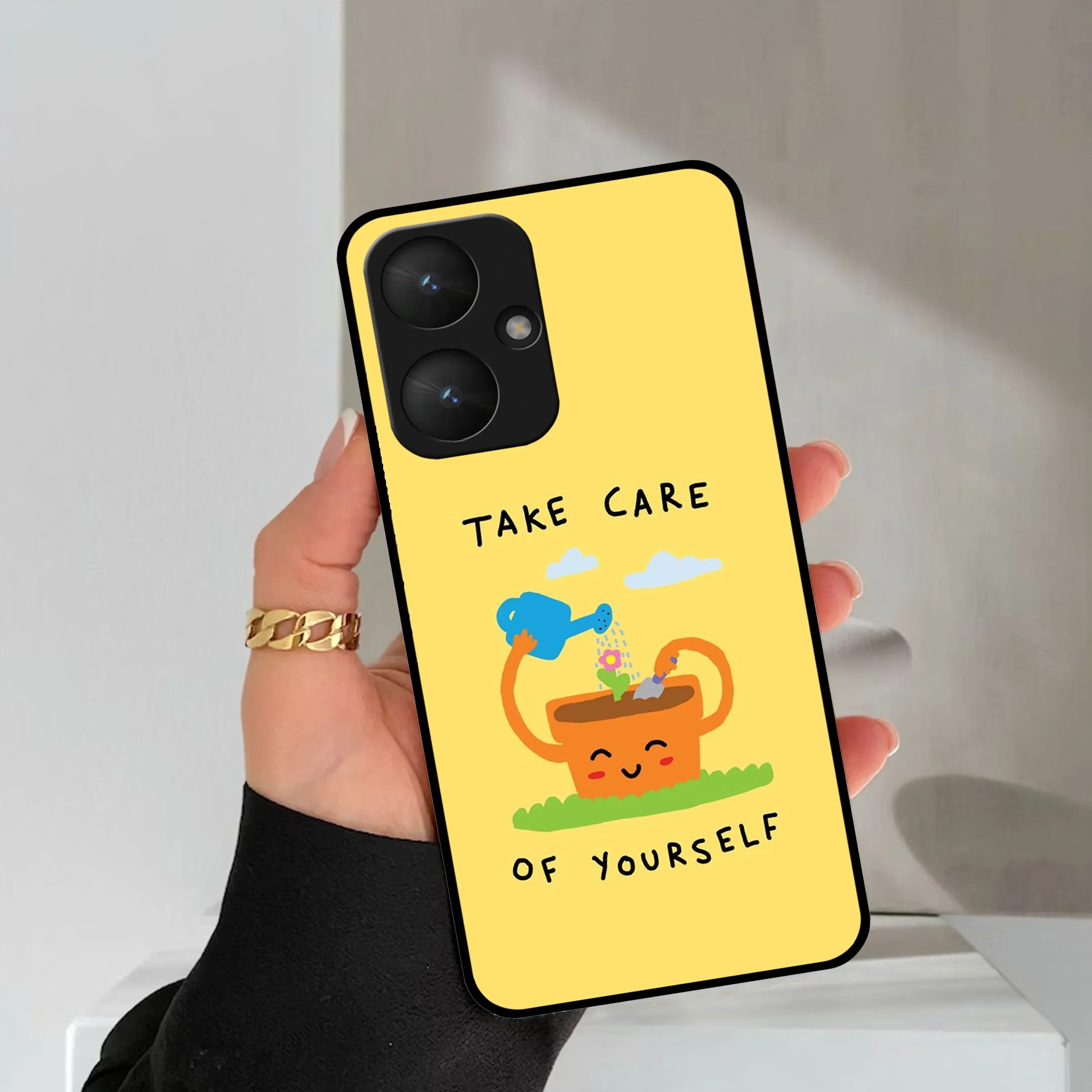 Take Care Glossy Metal Case Cover For Redmi - ShopOnCliQ