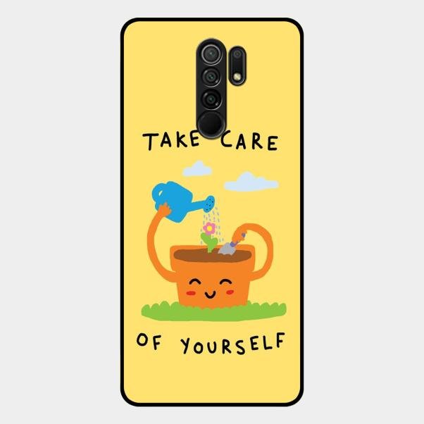 Take Care Glossy Metal Case Cover For Redmi 9 Prime