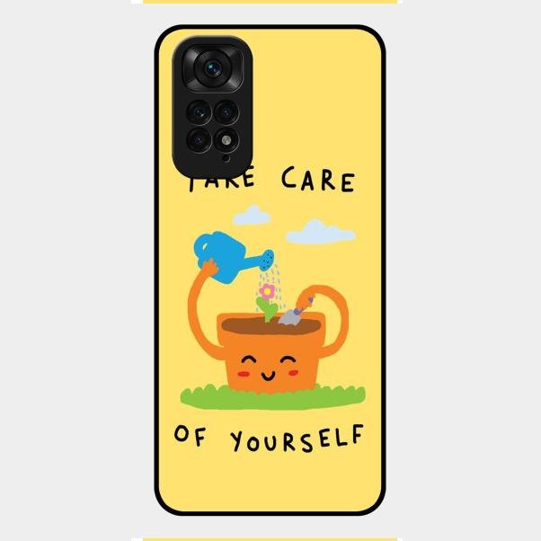 Take Care Glossy Metal Case Cover For Redmi Note 11
