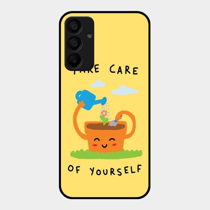 Take Care Glossy Metal Case Cover For Samsung Galaxy A15 5G