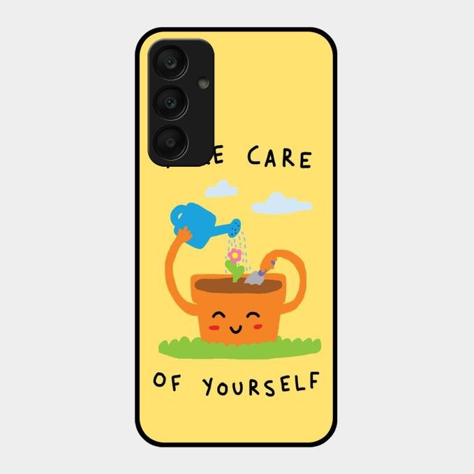 Take Care Glossy Metal Case Cover For Samsung Galaxy A25 5G