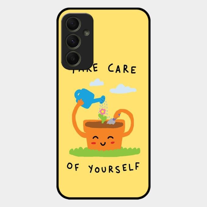 Take Care Glossy Metal Case Cover For Samsung Galaxy A34 5G
