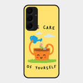 Take Care Glossy Metal Case Cover For Samsung Galaxy A55 5G