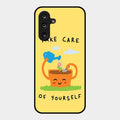 Take Care Glossy Metal Case Cover For Samsung Galaxy M36 5G