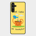 Take Care Glossy Metal Case Cover For Samsung Galaxy M55 5G