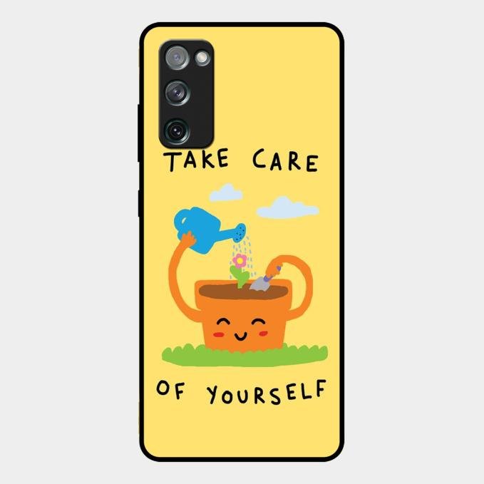 Take Care Glossy Metal Case Cover For Samsung Galaxy S20 Fe 5G