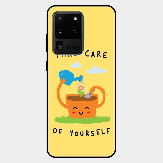 Take Care Glossy Metal Case Cover For Samsung Galaxy S20 Ultra