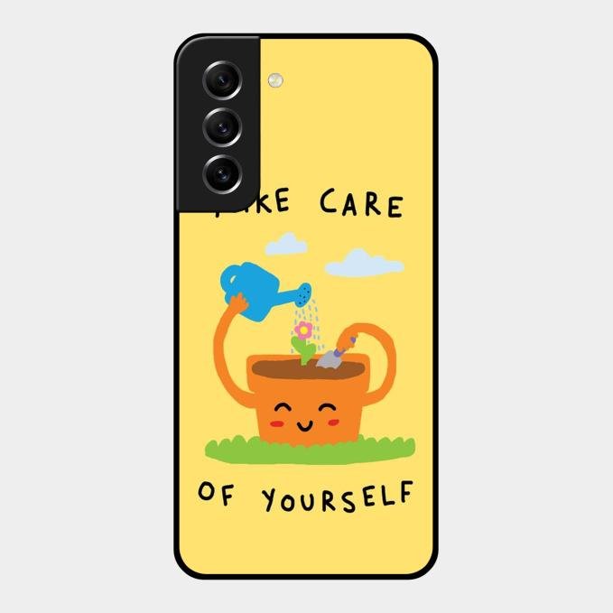 Take Care Glossy Metal Case Cover For Samsung Galaxy S21 Fe 5G