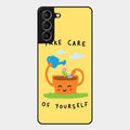 Take Care Glossy Metal Case Cover For Samsung Galaxy S21 Plus