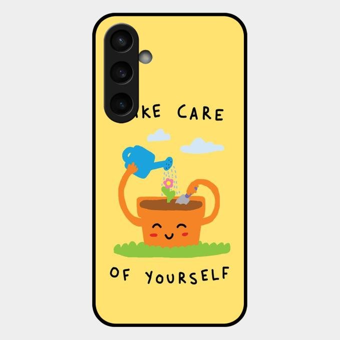 Take Care Glossy Metal Case Cover For Samsung Galaxy S23 Fe 5G
