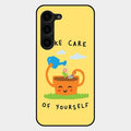 Take Care Glossy Metal Case Cover For Samsung Galaxy S23 Plus 5G