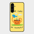 Take Care Glossy Metal Case Cover For Samsung Galaxy S24 Plus 5G