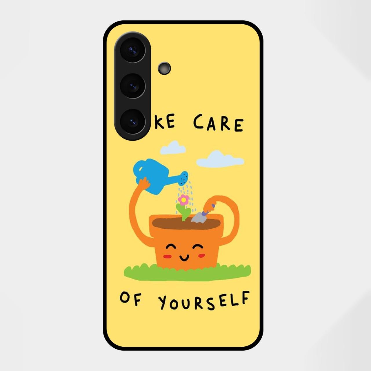 Take Care Glossy Metal Case Cover For Samsung Galaxy S25 FE 5G