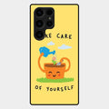 Take Care Glossy Metal Case Cover For Samsung Galaxy S25 Ultra 5G