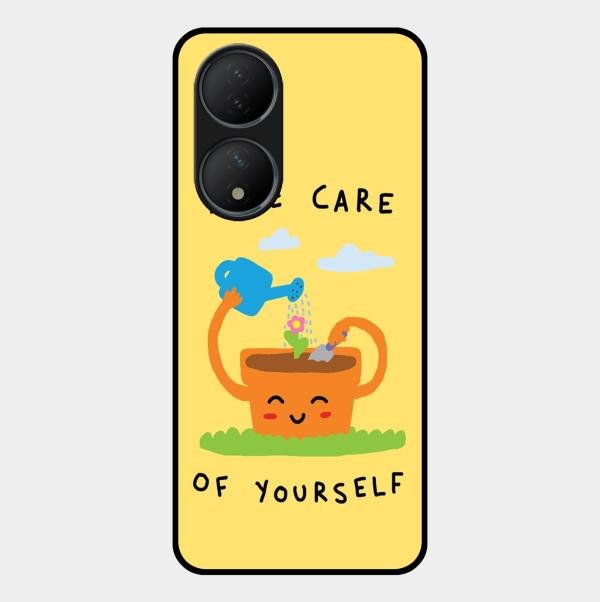 Take Care Glossy Metal Case Cover For Vivo T2 5G