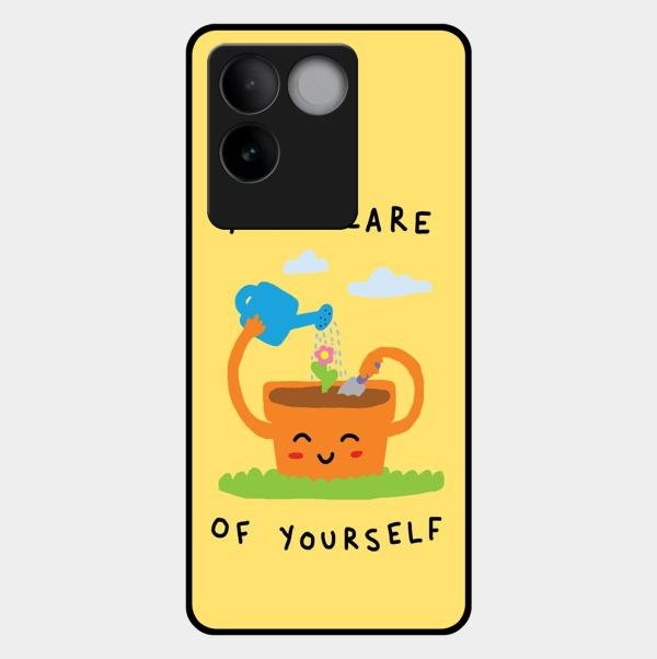 Take Care Glossy Metal Case Cover For Vivo T2 Pro 5G