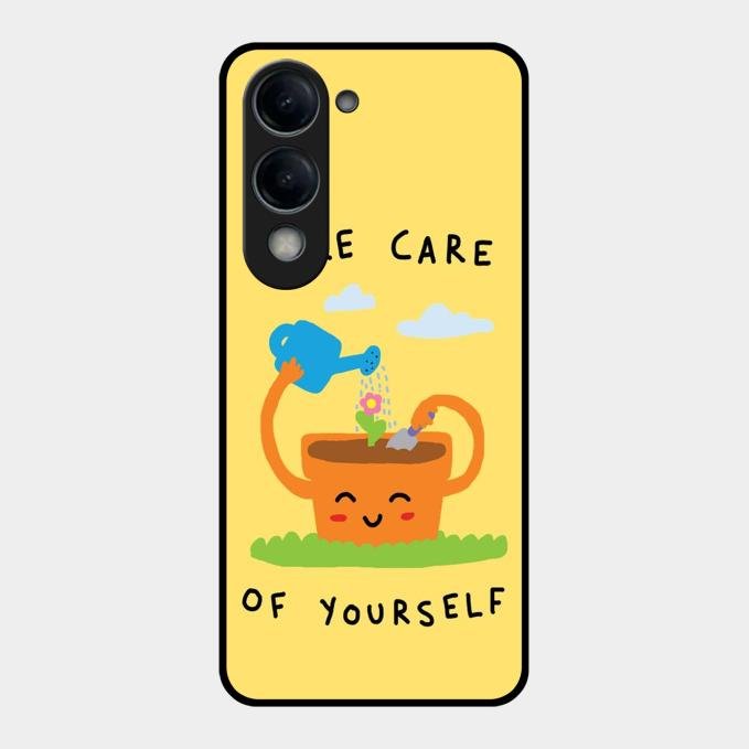 Take Care Glossy Metal Case Cover For Vivo T4 Lite 5G