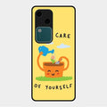 Take Care Glossy Metal Case Cover For Vivo V30 5G
