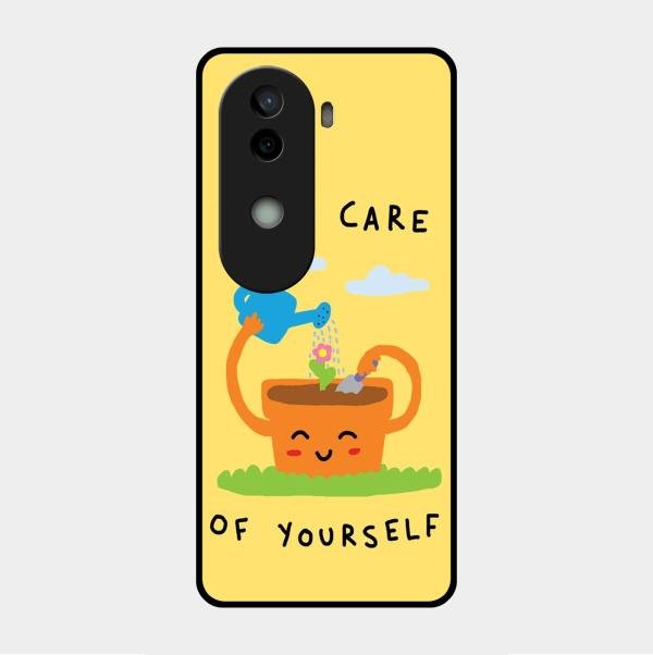 Take Care Glossy Metal Case Cover For Vivo V40E 5G
