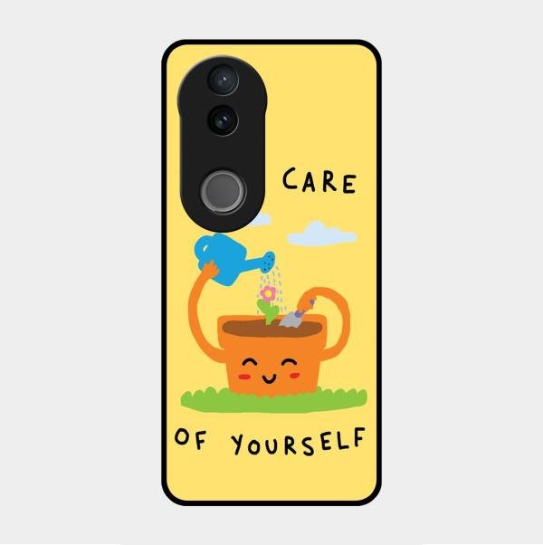 Take Care Glossy Metal Case Cover For Vivo V50E 5G