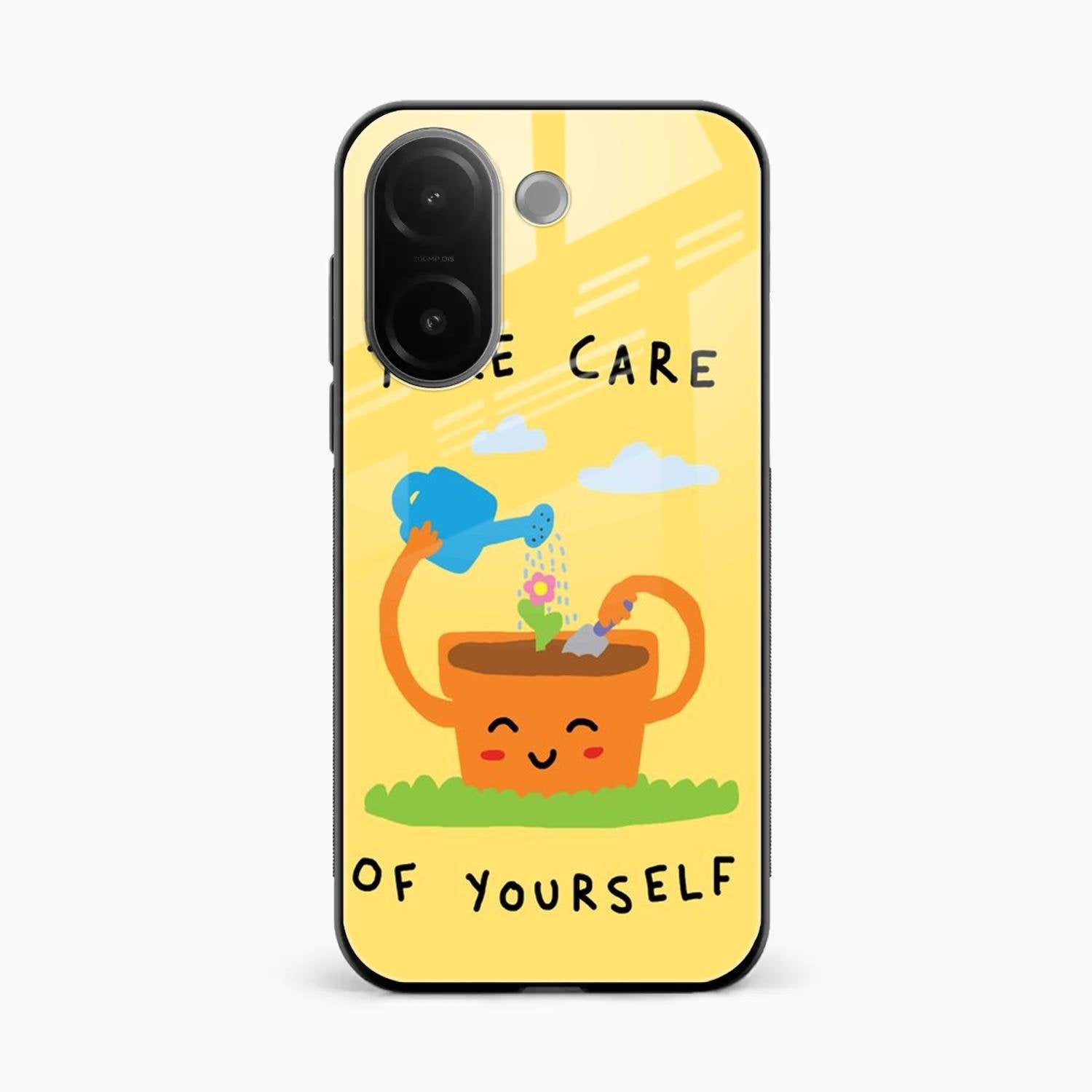 Take Care Glossy Metal Case Cover For Vivo V60e 5G