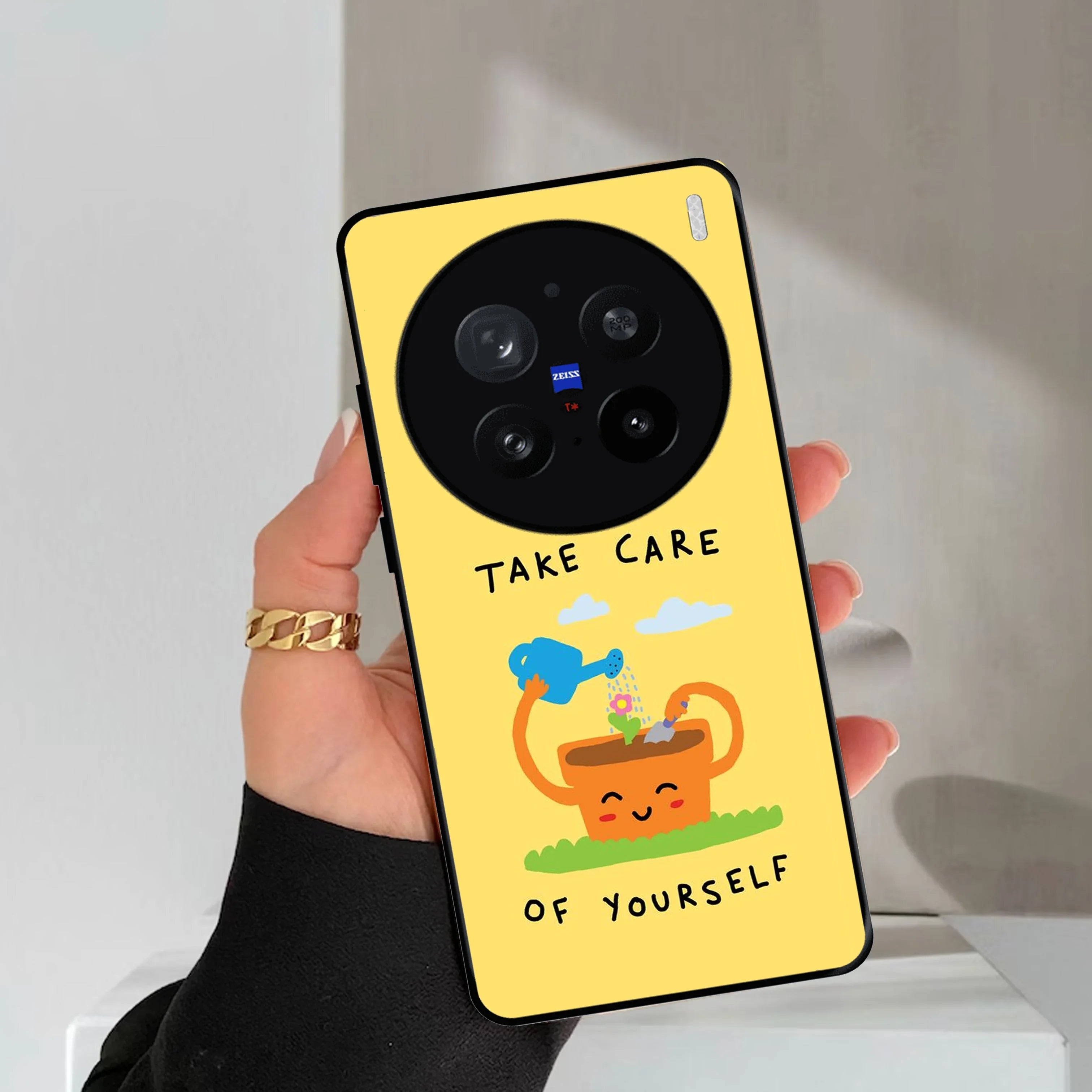 Take Care Glossy Metal Case Cover For Vivo - ShopOnCliQ