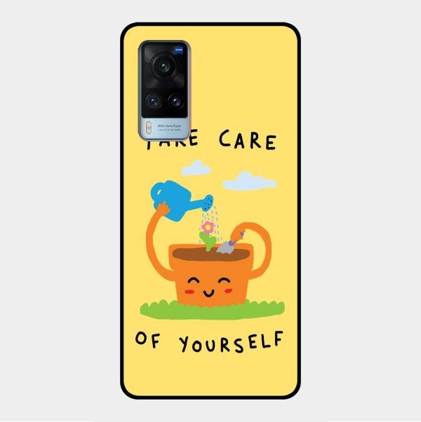 Take Care Glossy Metal Case Cover For Vivo X60 5G