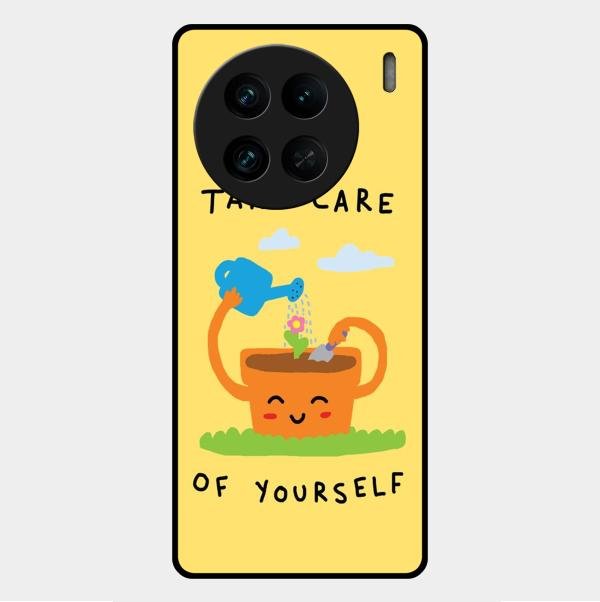Take Care Glossy Metal Case Cover For Vivo X90 Pro 5G
