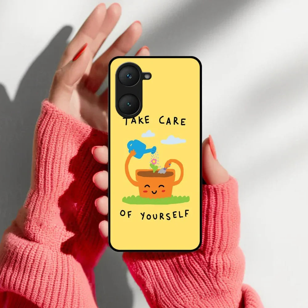 Take Care Glossy Metal Case Cover For Vivo - ShopOnCliQ