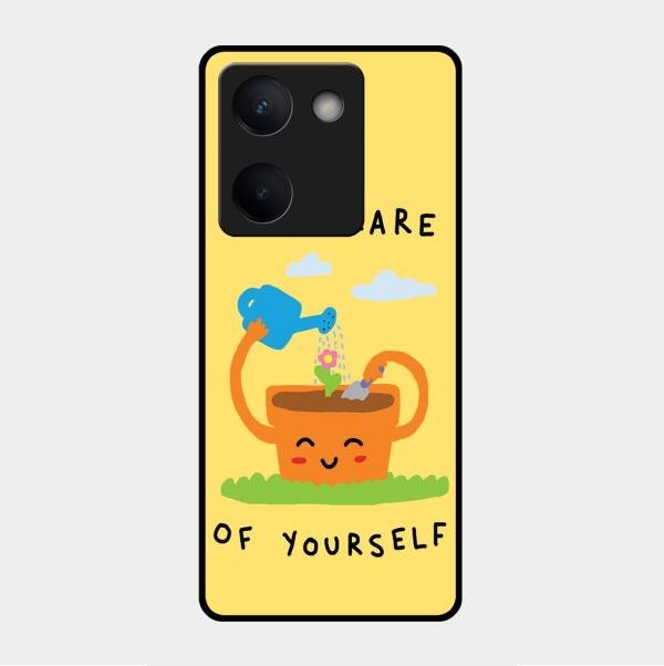 Take Care Glossy Metal Case Cover For Vivo Y300 Plus 5G