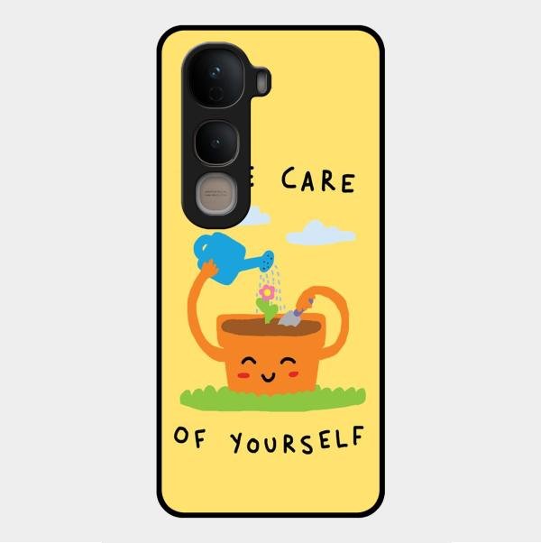 Take Care Glossy Metal Case Cover For Vivo Y400 5G