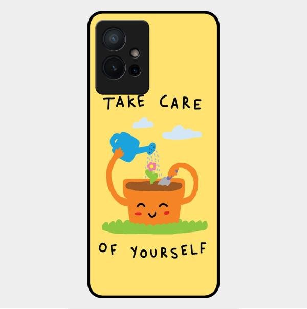 Take Care Glossy Metal Case Cover For Vivo Y75 5G