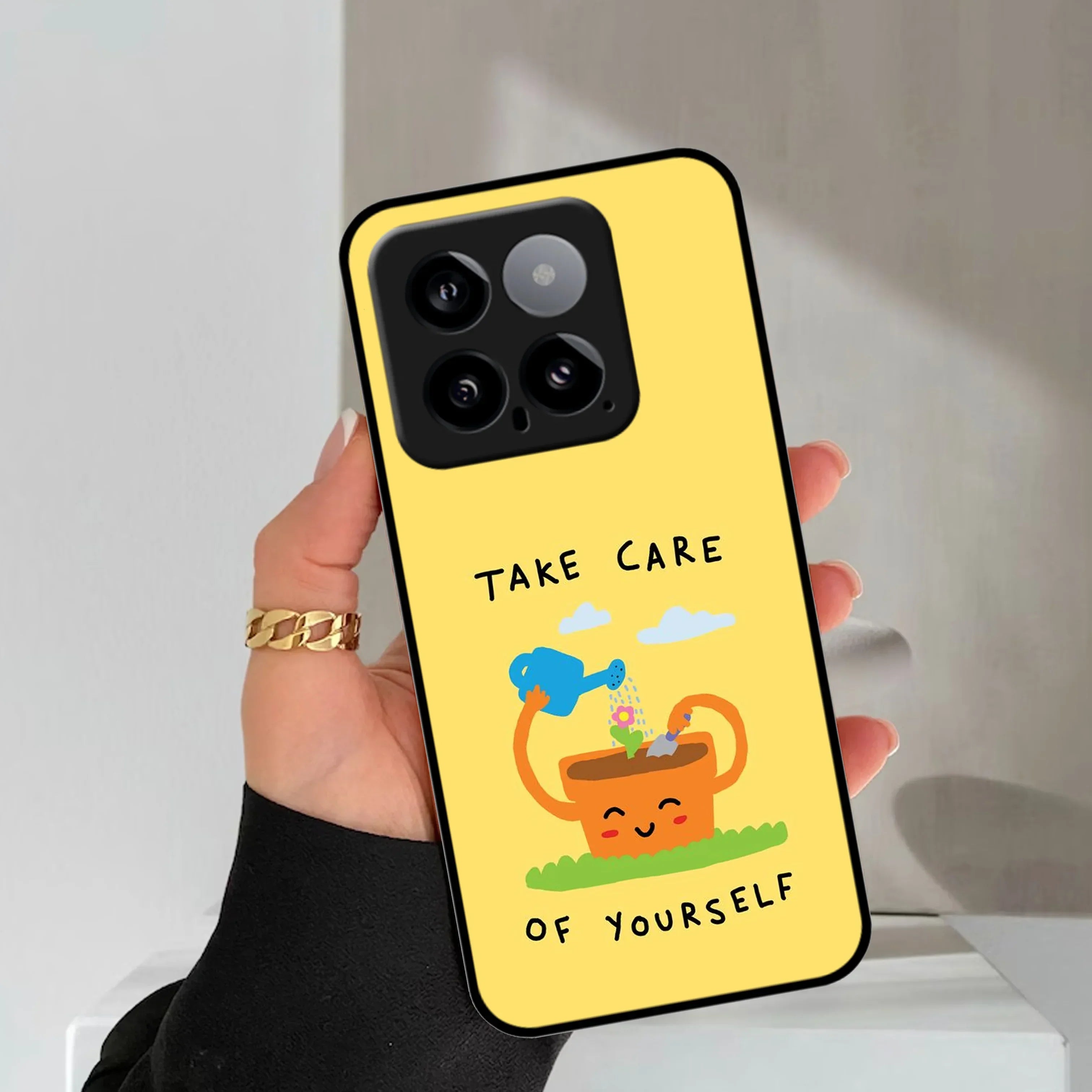 Take Care Glossy Metal Case Cover For Redmi - ShopOnCliQ