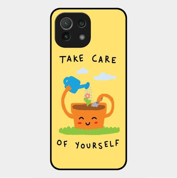 Take Care Glossy Metal Case Cover For Xiaomi Mi 11 Lite