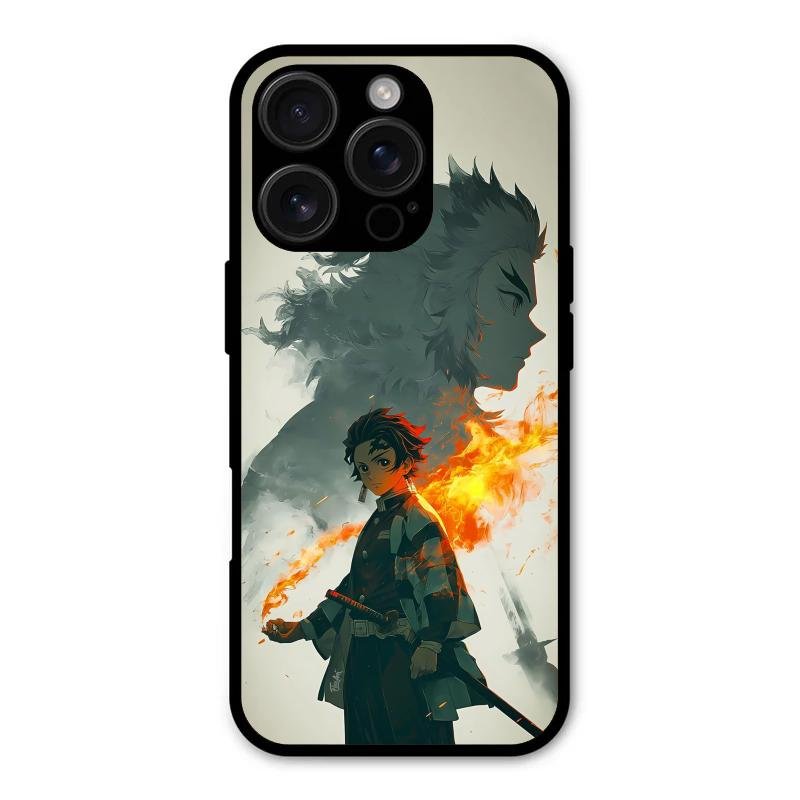 Tanjiro Dream Glass Case Cover For iPhone 16 Pro