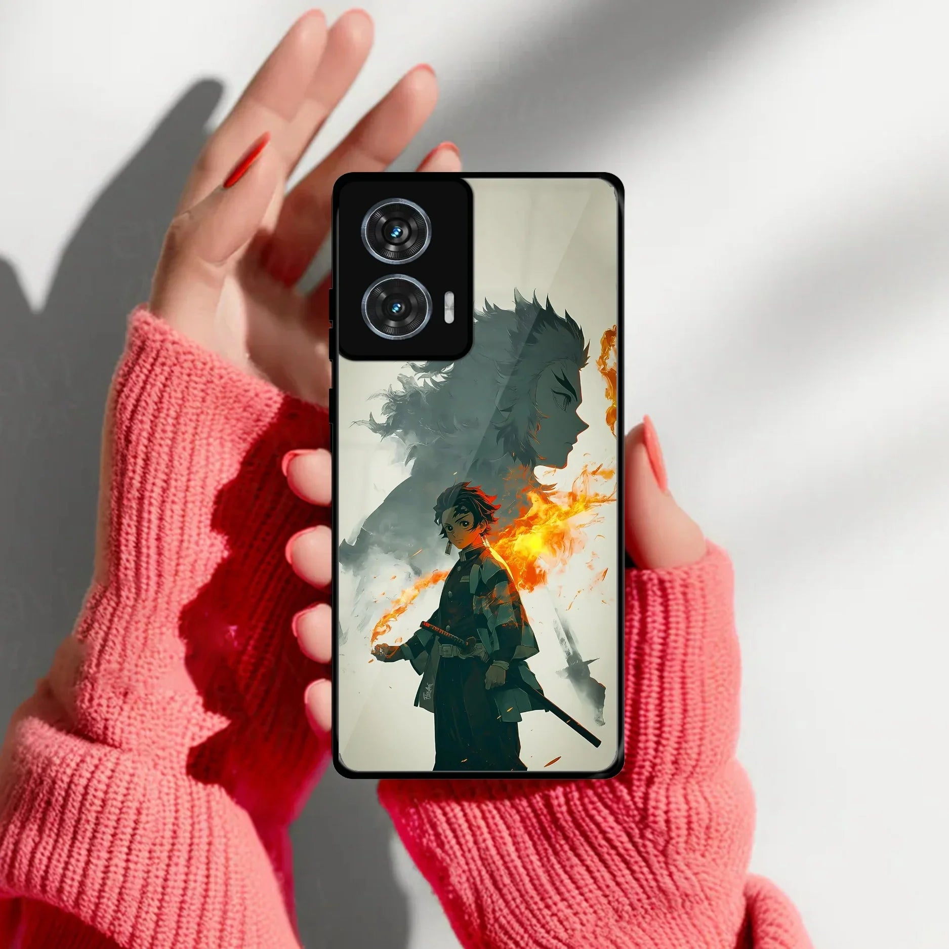 Tanjiro Dream Glass Case Cover For Motorola - ShopOnCliQ
