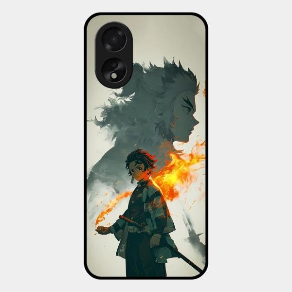 Tanjiro Dream Glass Case Cover For Oppo A38